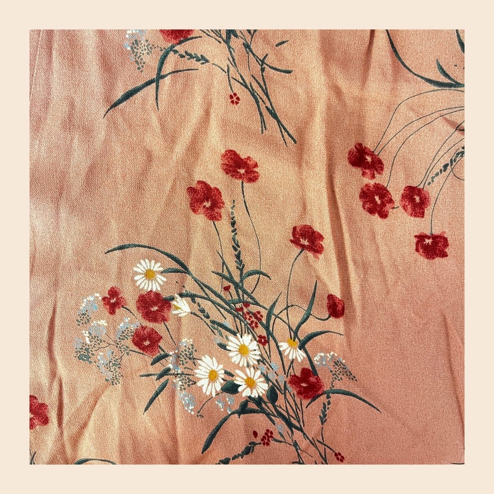 NWOT Reformation Uma Midi Dress in Floral Pink - Picture 15 of 15